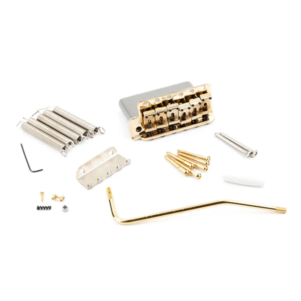 Fender 6 Saddle American Vintage Series Stratocaster Tremolo Assembly Left Handed In Gold 1