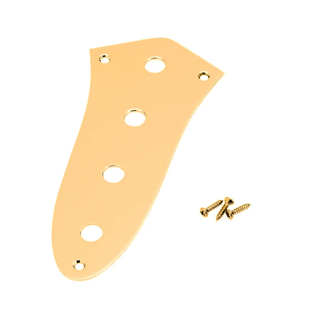 Fender Jazz Bass Control Plate 4 Hole In Gold 1