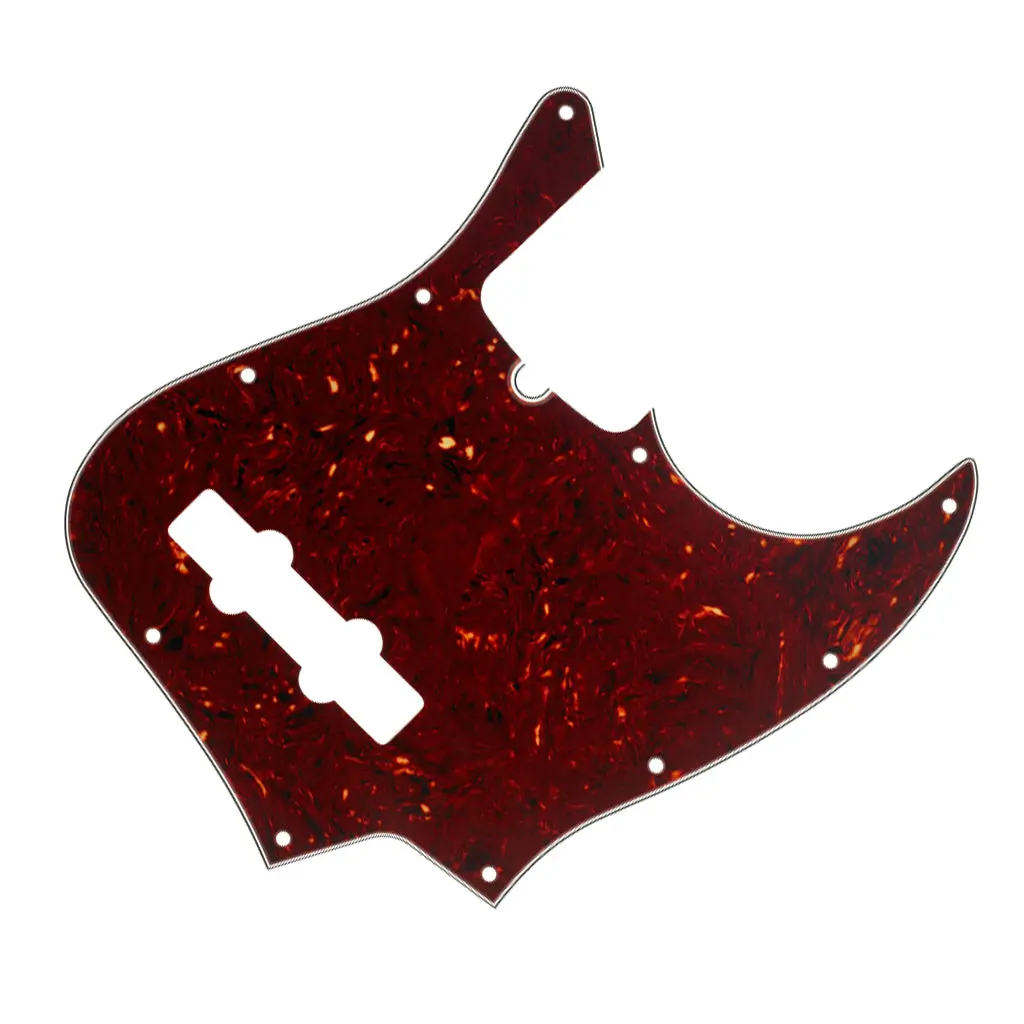 Fender Pickguard, Jazz Bass®, 10-Hole Mount (With Truss Rod Notch), Tortoise Shell, 4-Ply 1