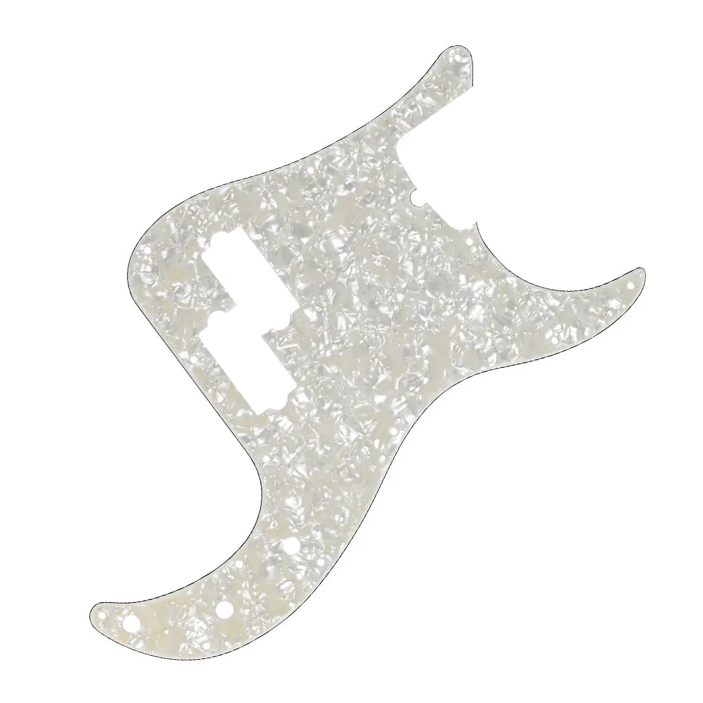 Fender - Pickguard, Precision Bass® 13-Hole Mount With Truss Rod Notch, White Pearl, 4-Ply 1