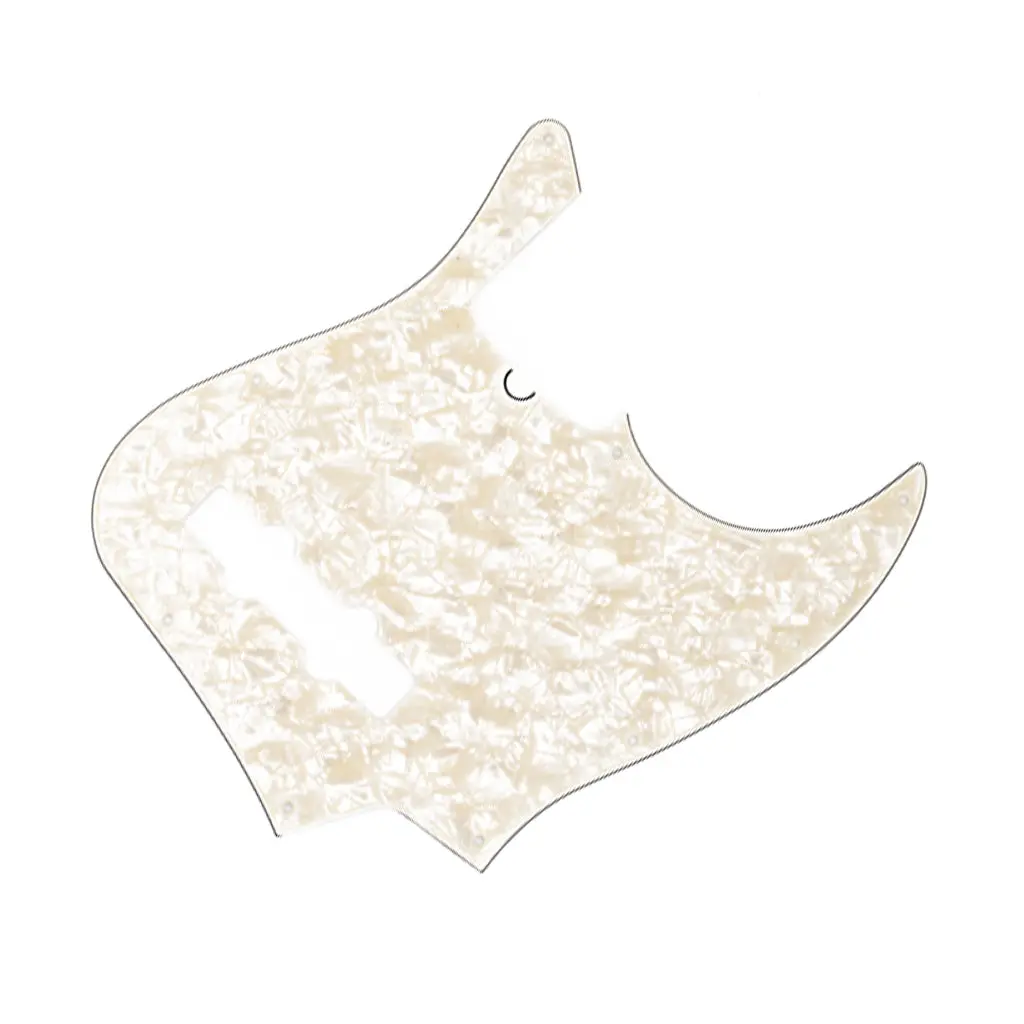 Fender - Pickguard, Jazz Bass®, White Pearloid, 10-Hole Mount, 4-Ply 1