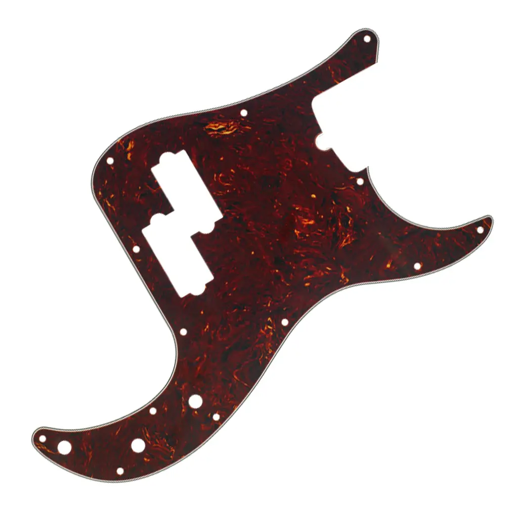Fender  Pickguard, Precision Bass®, 13-Hole Mount (With Truss Rod Notch), Tortoise Shell, 4-Ply 1