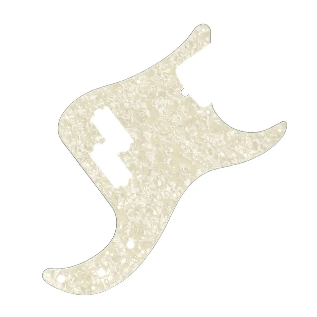 Fender - Pickguard, Precision Bass®, 13-Hole Mount, Aged White Pearl, 4-Ply 1