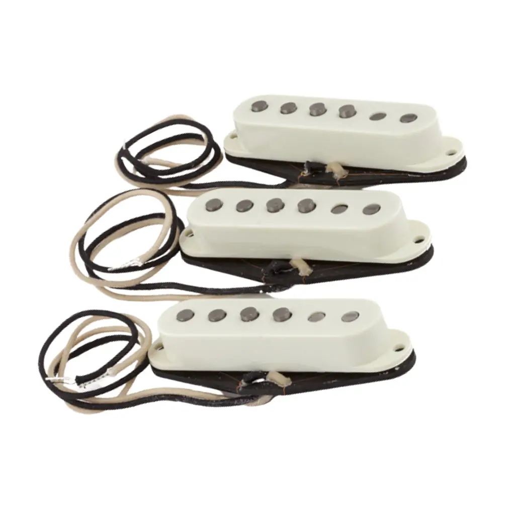 Fender - Pure Vintage '59 Strat® Pickup Set, Vintage White (3) 1