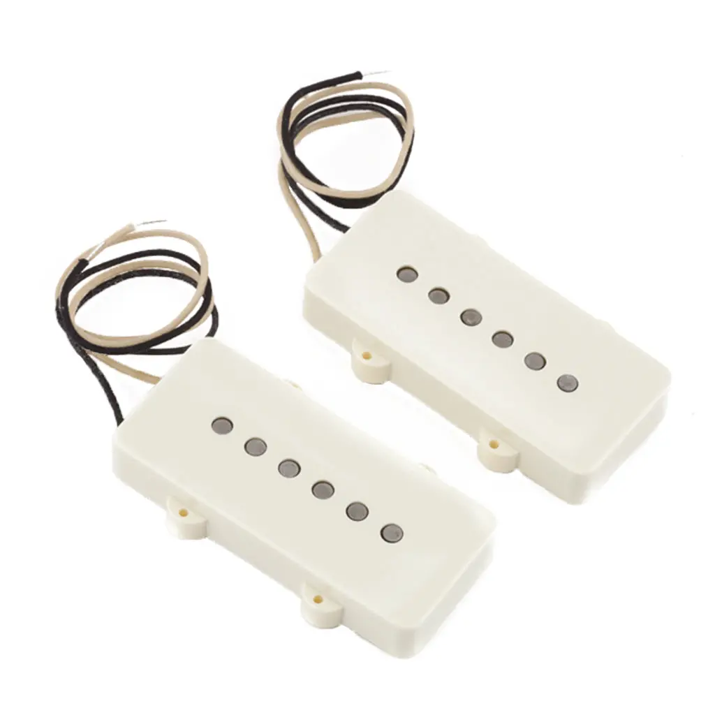 Fender Pure Vintage '65 Jazzmaster® Pickup Set, Vintage White (2) 1