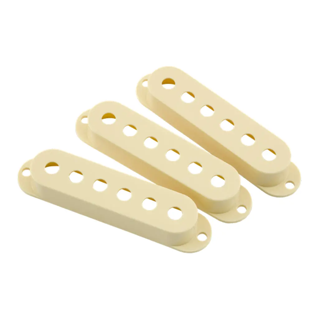 Fender 3 Road Worn Stratocaster Pickup Covers In Aged White 1