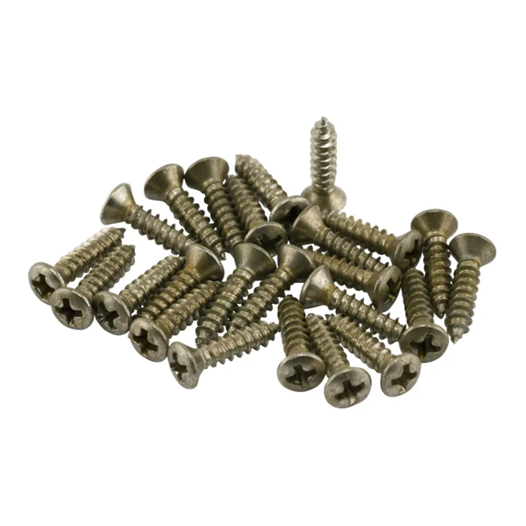 Fender 24 Road Worn Pickguard Control Plate Screws 1