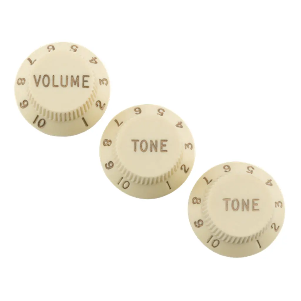 Fender Road Worn Strat Knobs Aged White 1