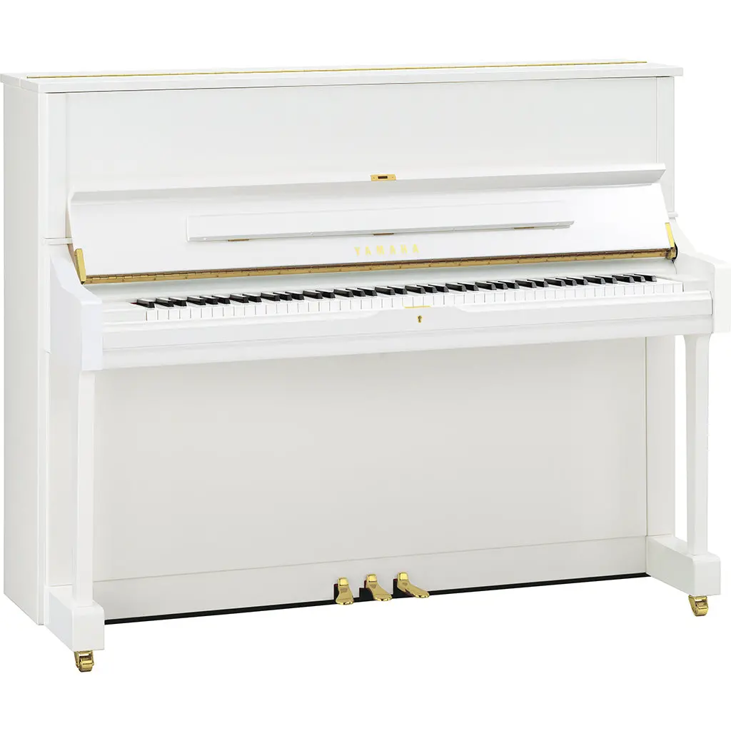 Yamaha U1pwhq Upright Piano - Polished White 1