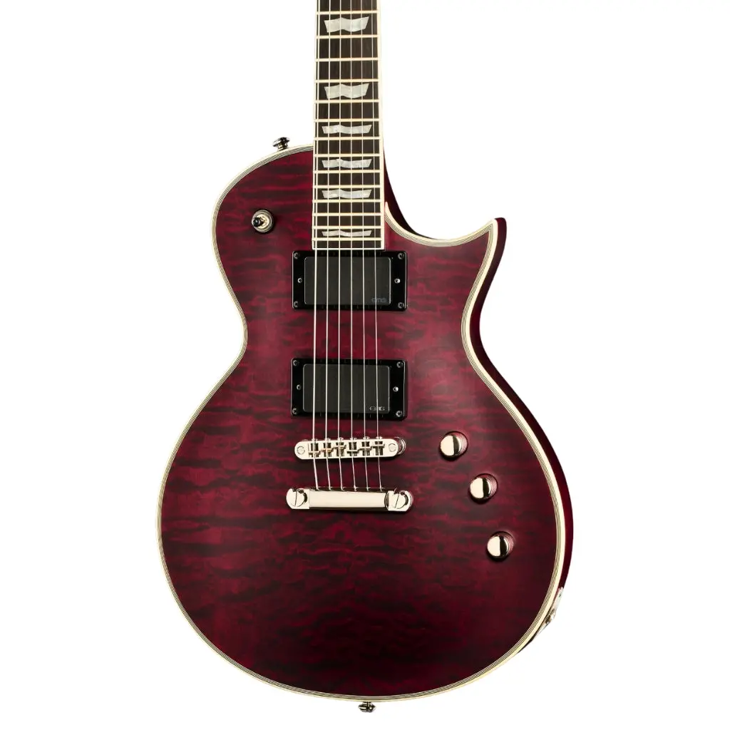Esp Ltd Ec401 Quilted Maple Electric Guitar - See Through Black Cherry Sunburst 1