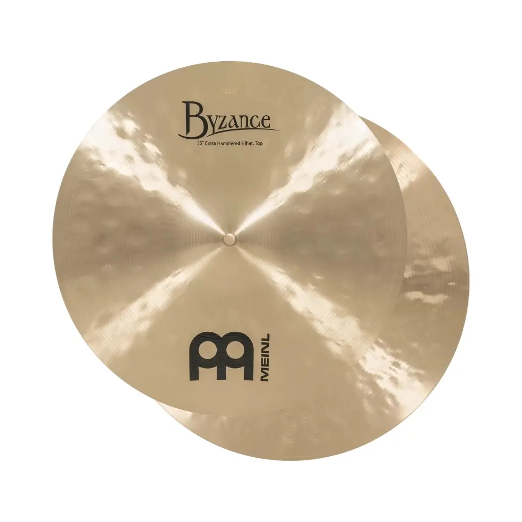 Meinl Cymbals Byzance Traditional Extra Hammered Hi-Hats - 15 Inches 1
