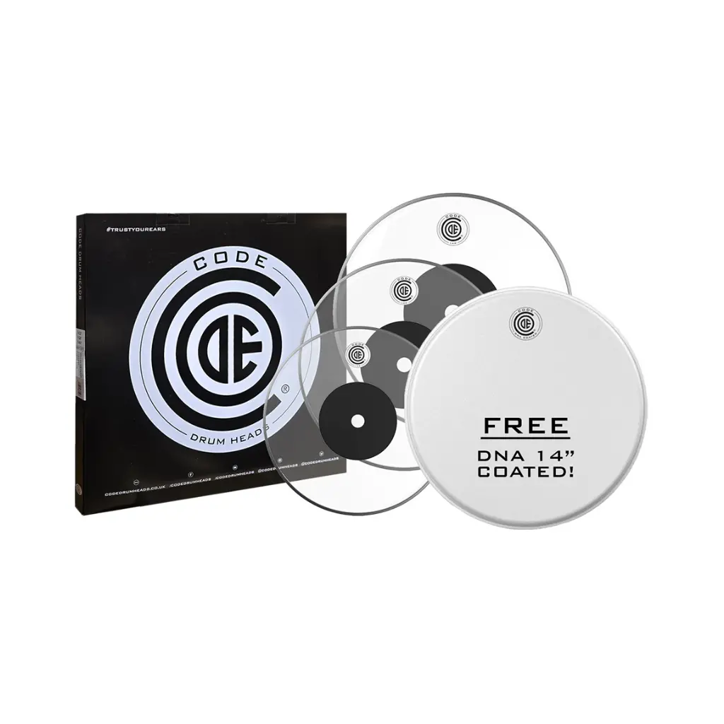 Code Law Clear Tom Head Fusion Pack - 10/12/14 Inch 1