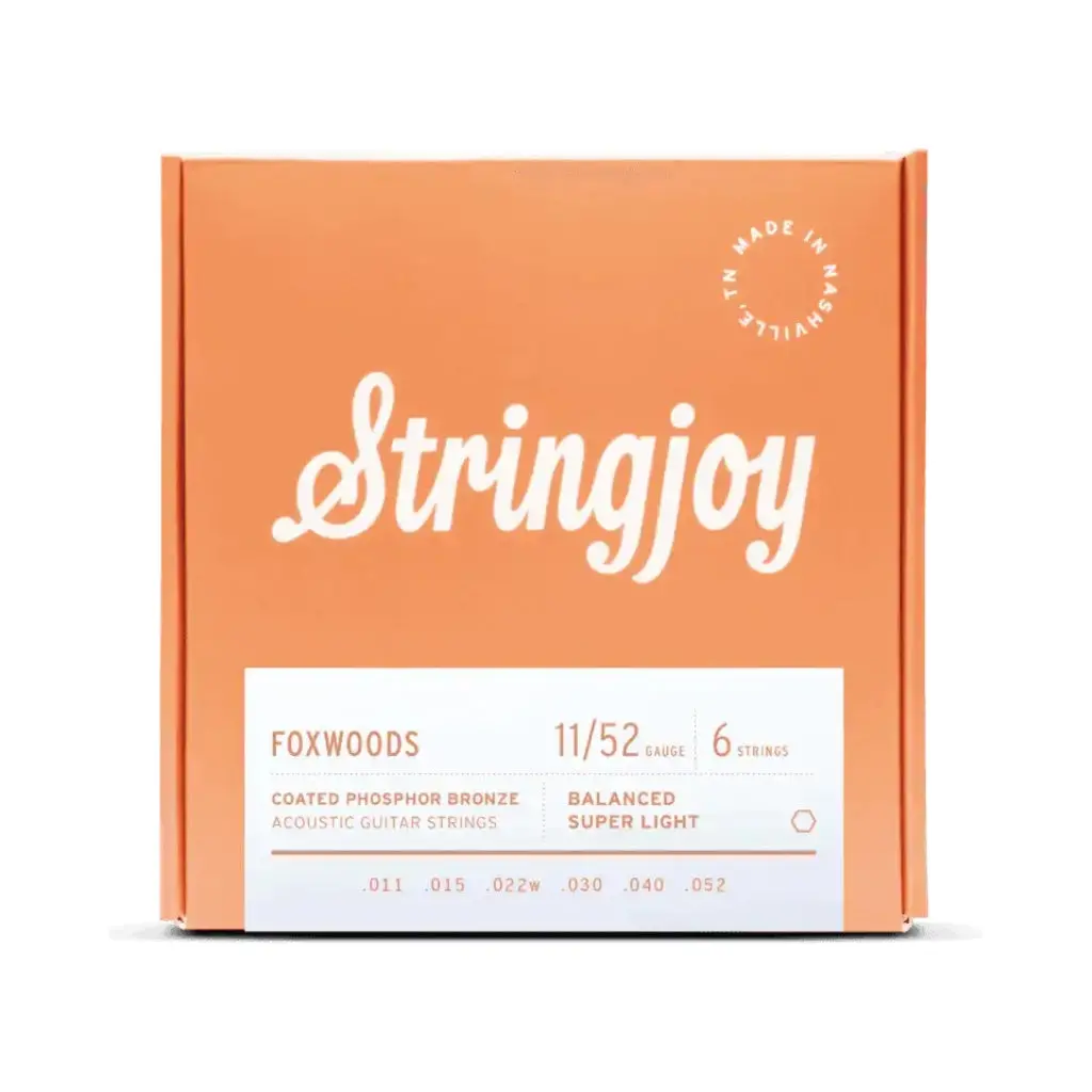 Stringjoy Foxwoods Coated Acoustic Guitar Strings - .011-.052 Super Light 1
