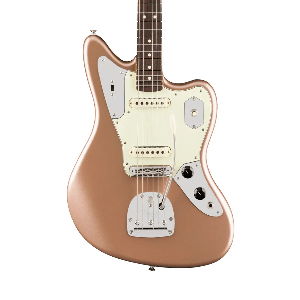 Fender American Professional Classic Jaguar - Faded Firemist Gold, Rosewood Fingerboard 1