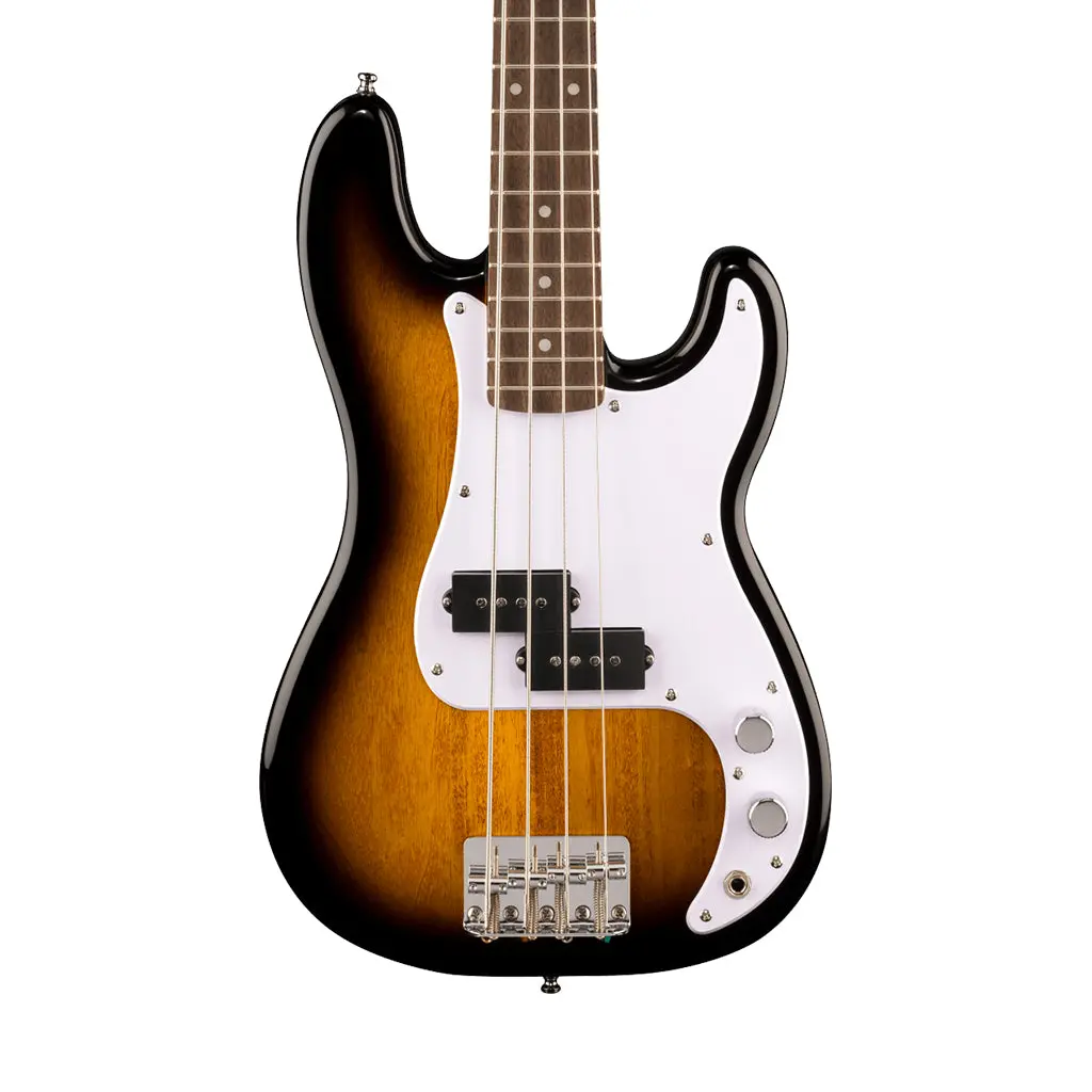 Fender Mini Precision Bass Laurel Fingerboard W/White Pickguard - 2-Color Sunburst 1