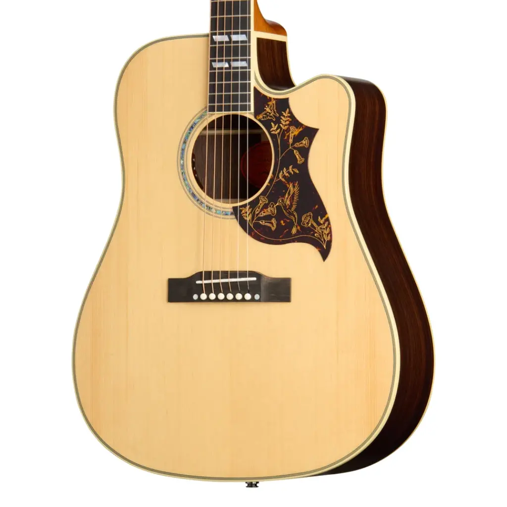 Epiphone Hummingbird Deluxe Ec Acoustic-Electric Guitar - Natural 1