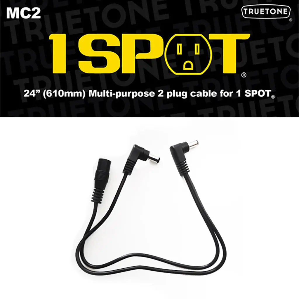 1 Spot Mc2 - Female To Male 12" Extension Y Cable 1