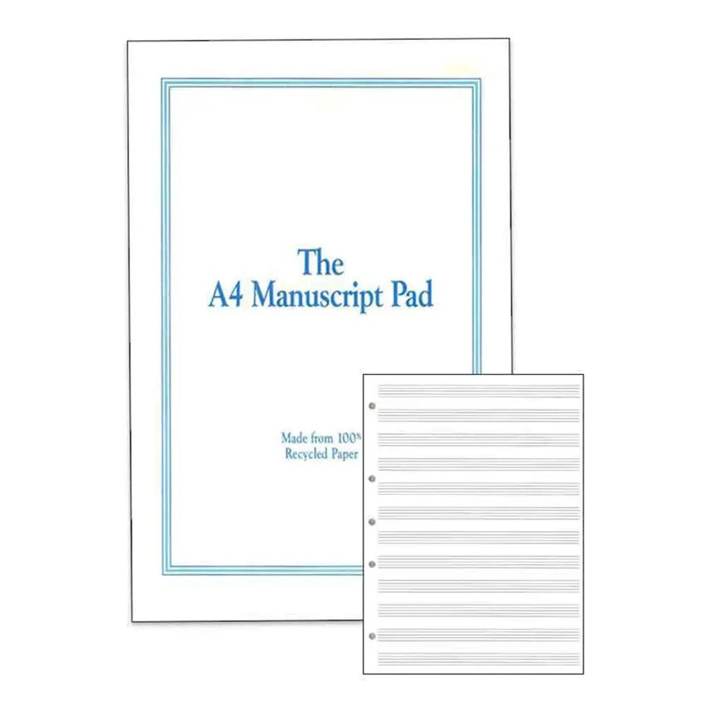 The A4 Manuscript Pad - 12 Stave 50 Page 1