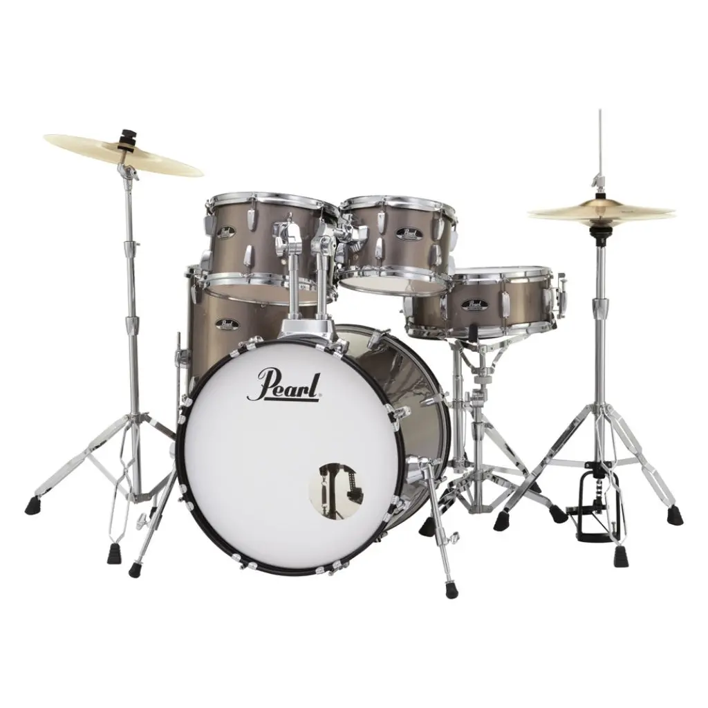 Pearl Roadshow 20" 5Pc Fusion Drum Kit With Hardware And Cymbals - Bronze Metallic 1