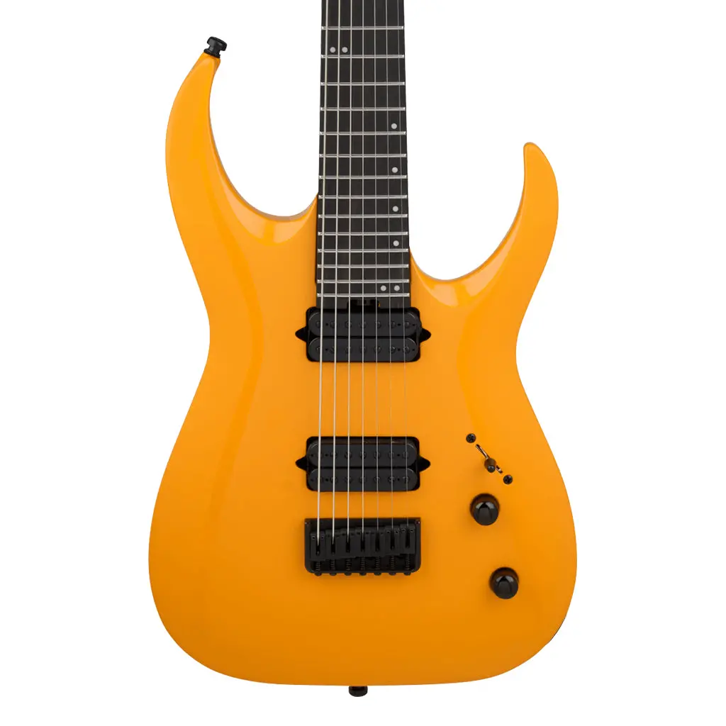 Jackson Pro Series Misha Mansoor Juggernaut Ht7 Electric Guitar Ebony Fingerboard Signal Yellow 1