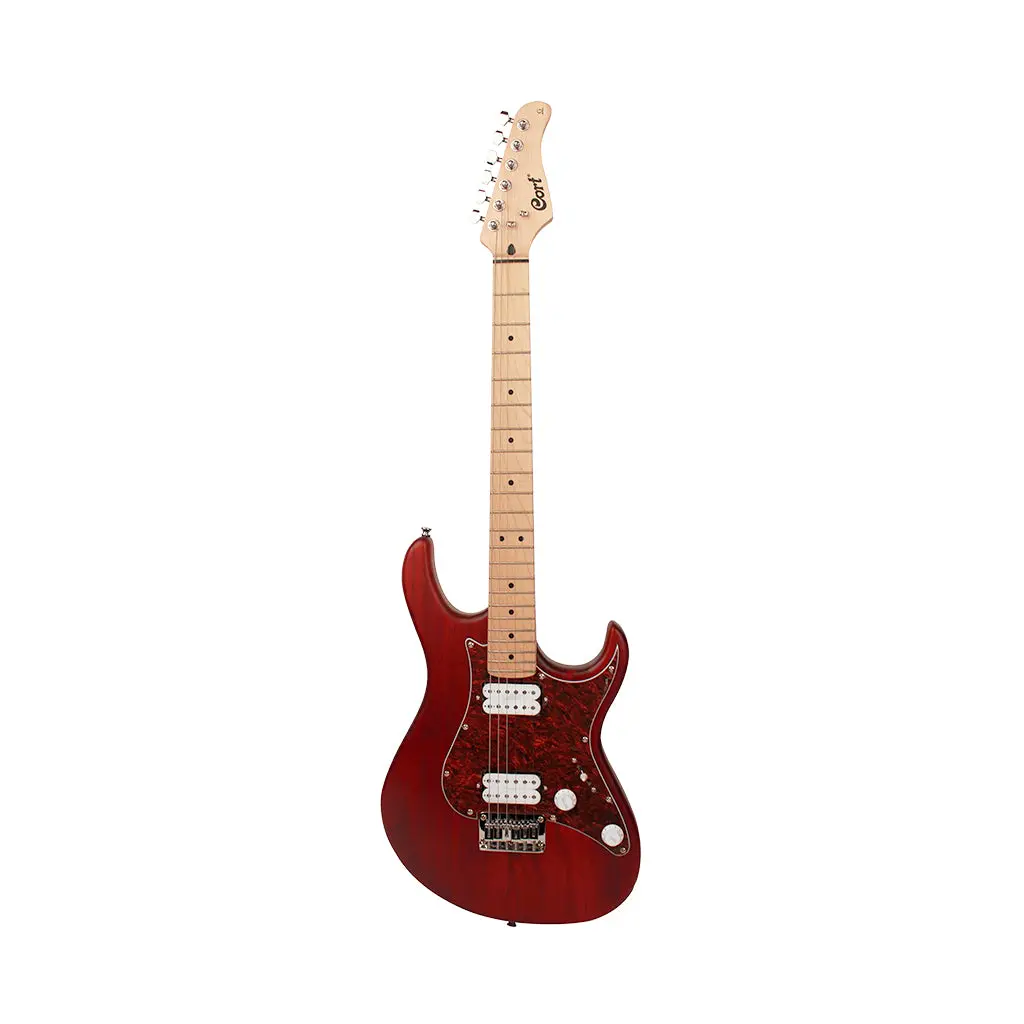 Cort G100 Hh Electric Guitar - Open Pore Black Cherry 2