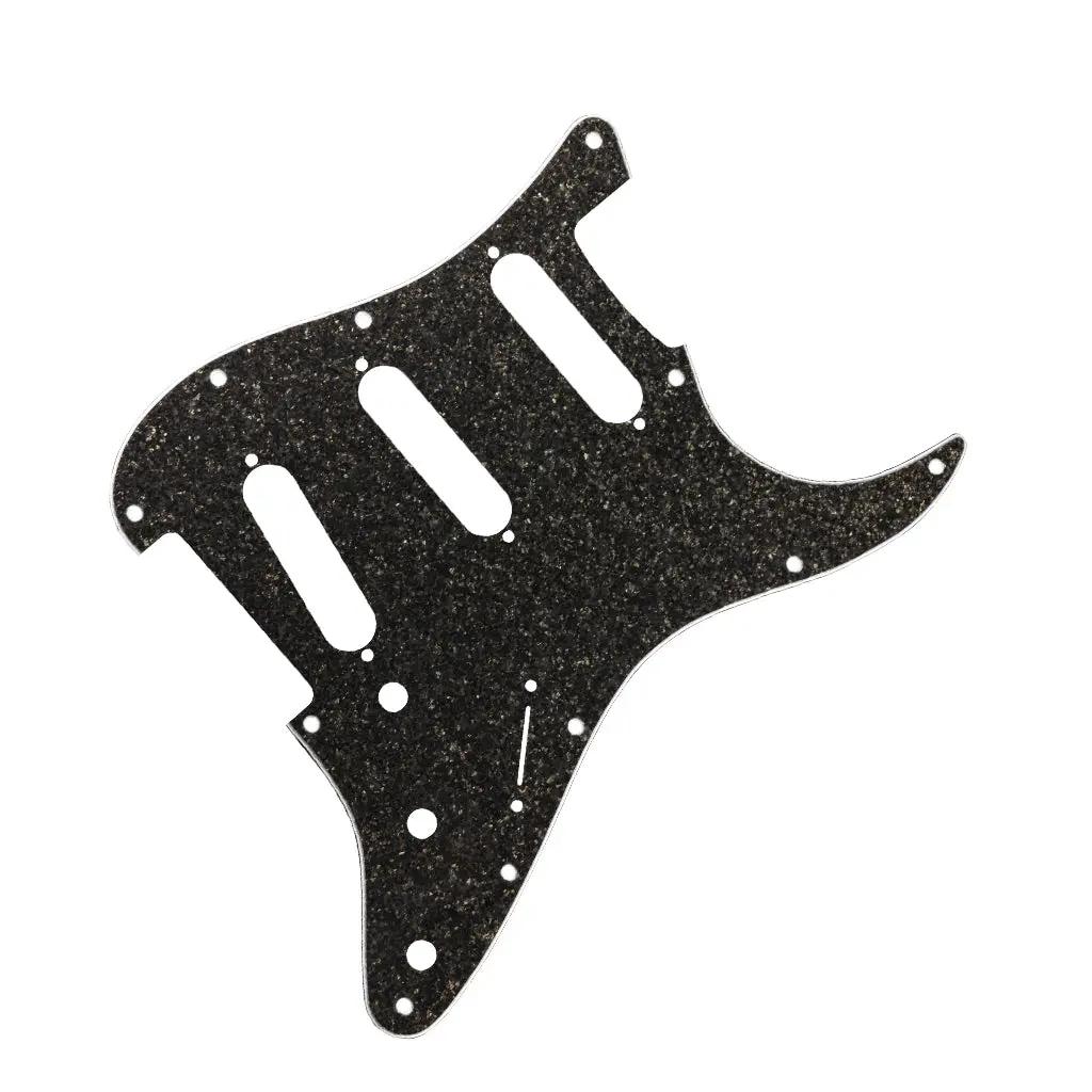 Fender Hybrid Glass/Glitter Stratocaster Sss Pickguard - Dark Gray Sparkle 1