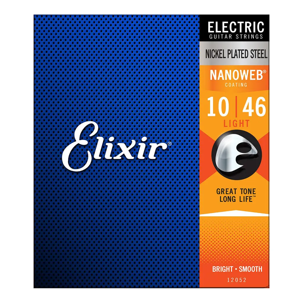 Elixir 12052 - Nanoweb 10-46 Electric Guitar Strings 1