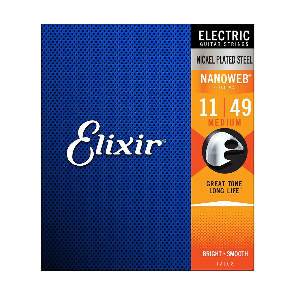Elixir 12102 - Nanoweb Electric 11-49 Guitar Strings 1