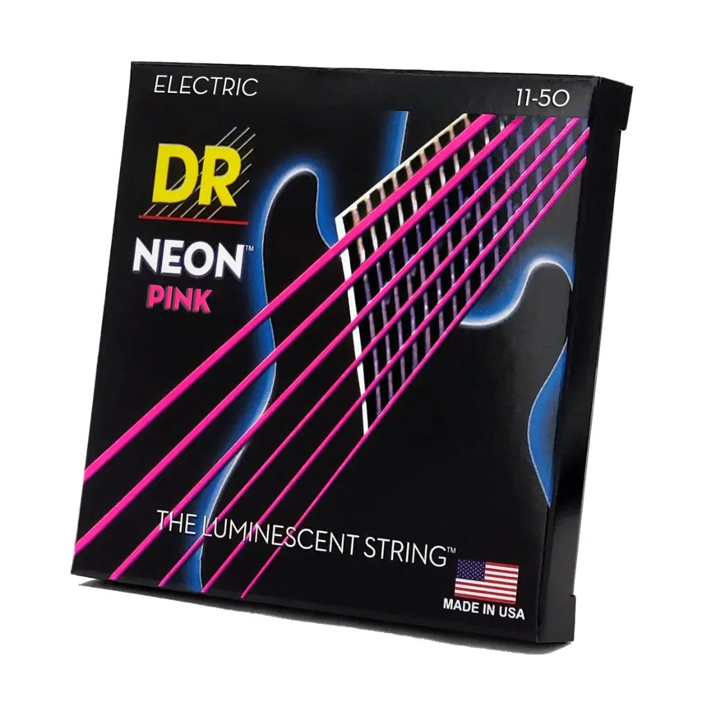 Dr Hi-Def Neon Purple K3 Coated Electric Guitar Strings - Heavy 11-50 1
