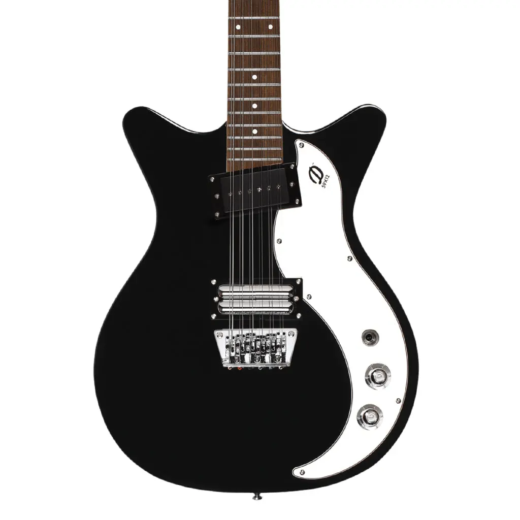Danelectro '59 Vintage 12-String Electric Guitar - Black Sparkle 1