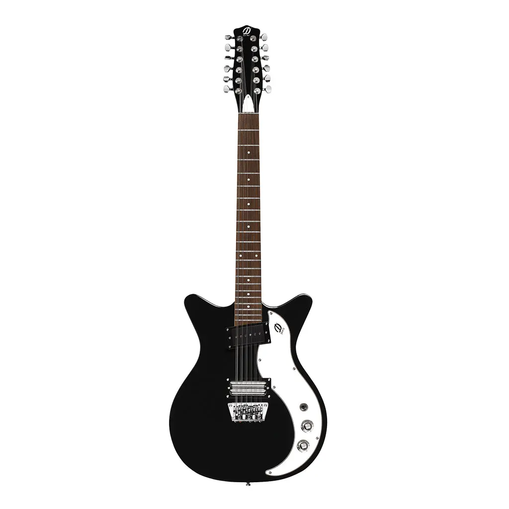 Danelectro '59 Vintage 12-String Electric Guitar - Black Sparkle 2