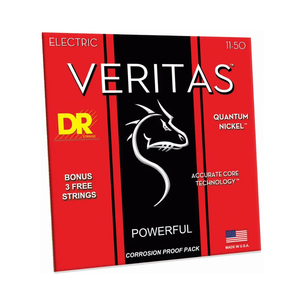 Dr Veritas Coated Core Technology Electric Guitar Strings -  Heavy 11-50 1