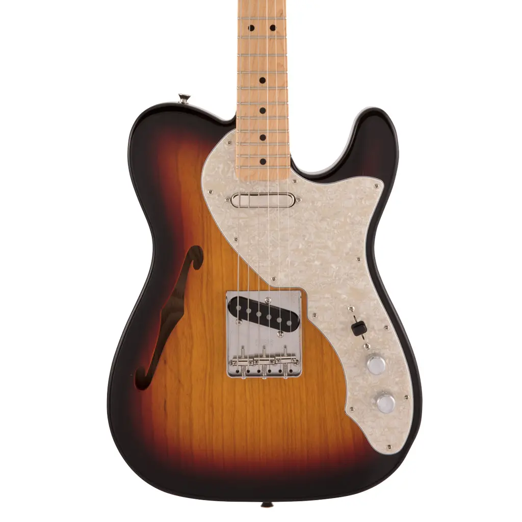 Fender Made In Japan Heritage 60 Telecaster Thinline - 3-Color Sunburst, Maple Fingerboard 1