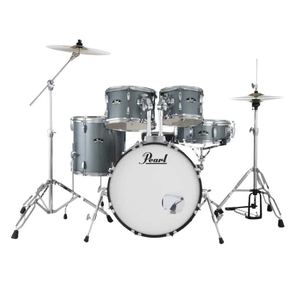 Pearl Roadshow 20" 5Pc Fusion Drum Kit With Hardware And Cymbals - Charcoal Metallic 2