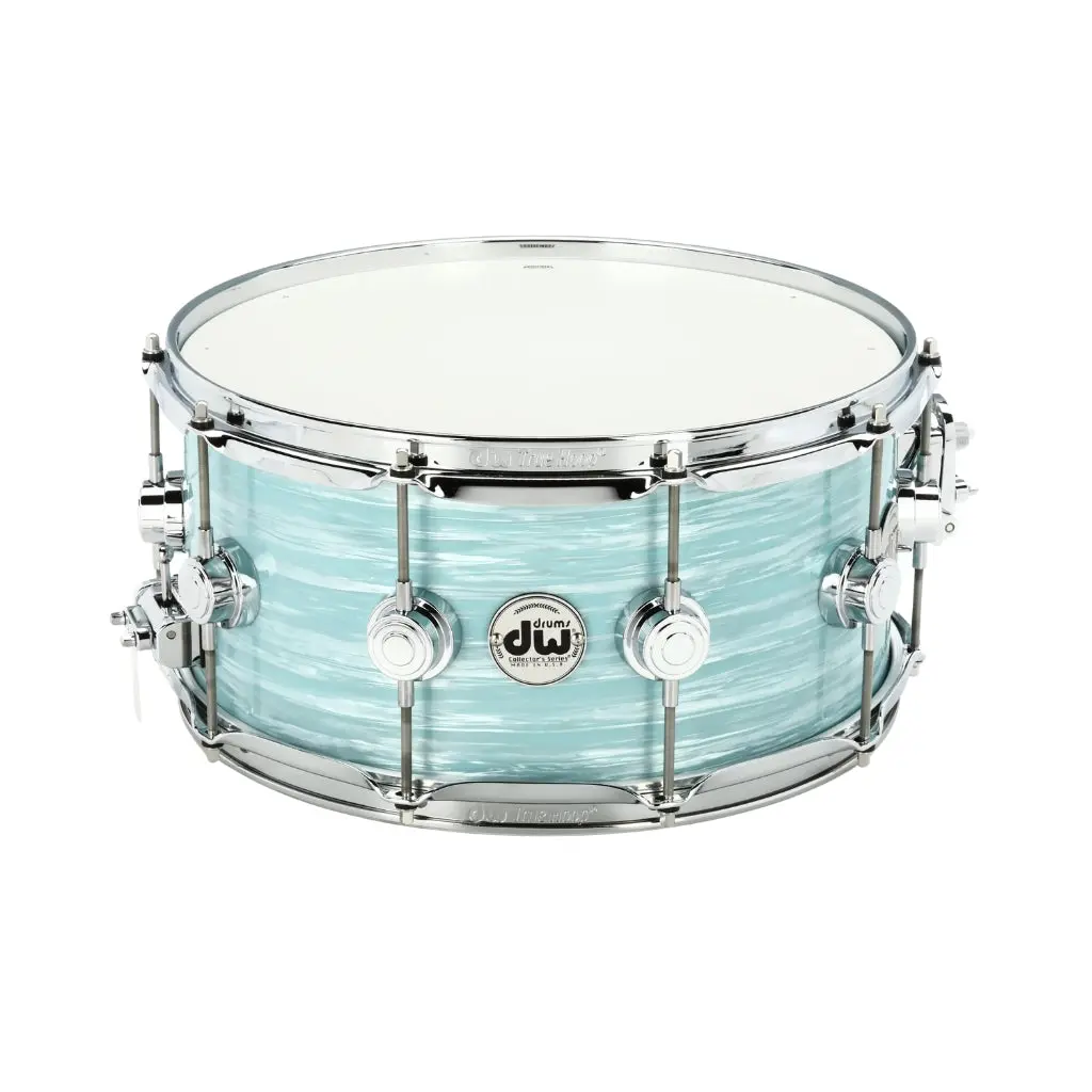 Dw Collector's Series Snare Drum 6.5 X 14-Inch - Pale Blue Oyster Finishply 1