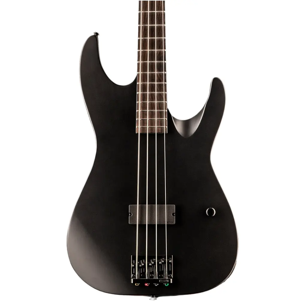 Esp Ltd M-4 Black Metal Bass Guitar - Black Satin 1