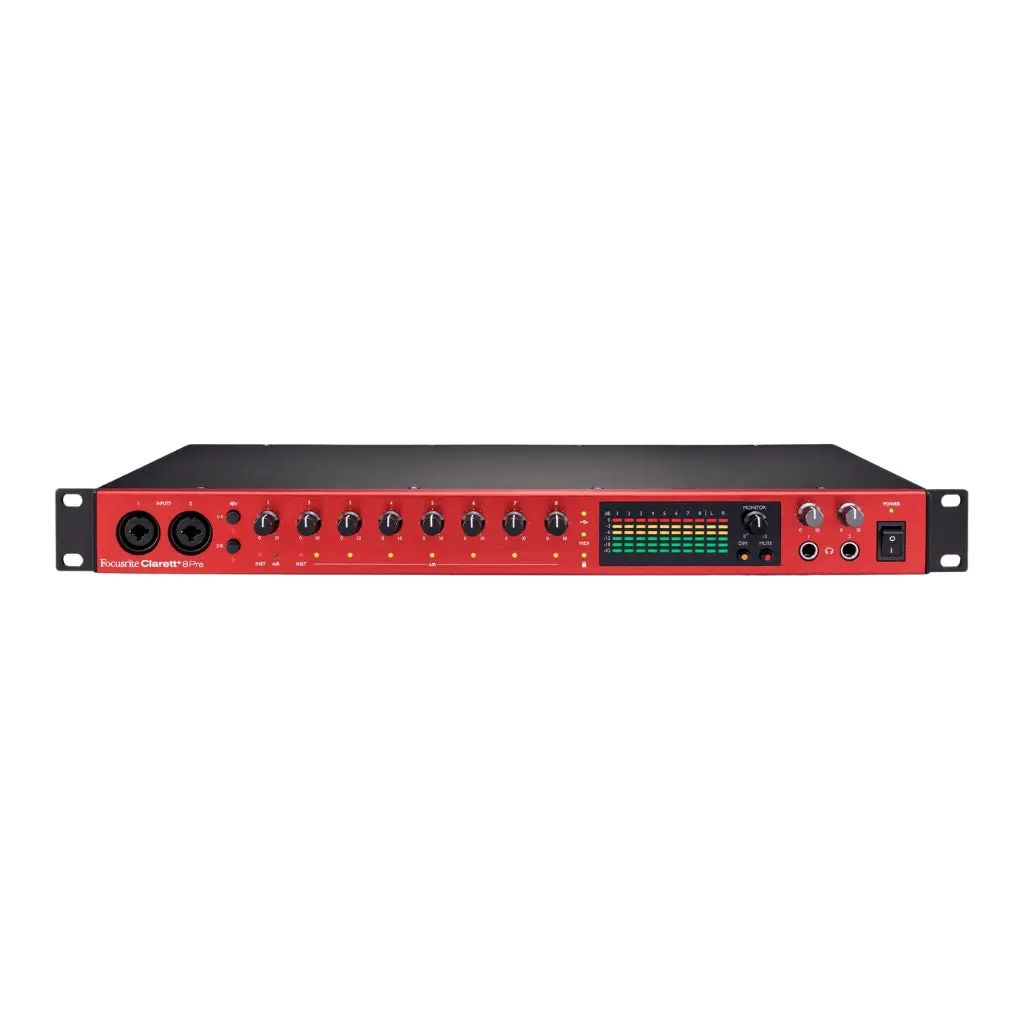 Focusrite Clarett+ 8Pre 18 In & 20 Out Audio Interface 1