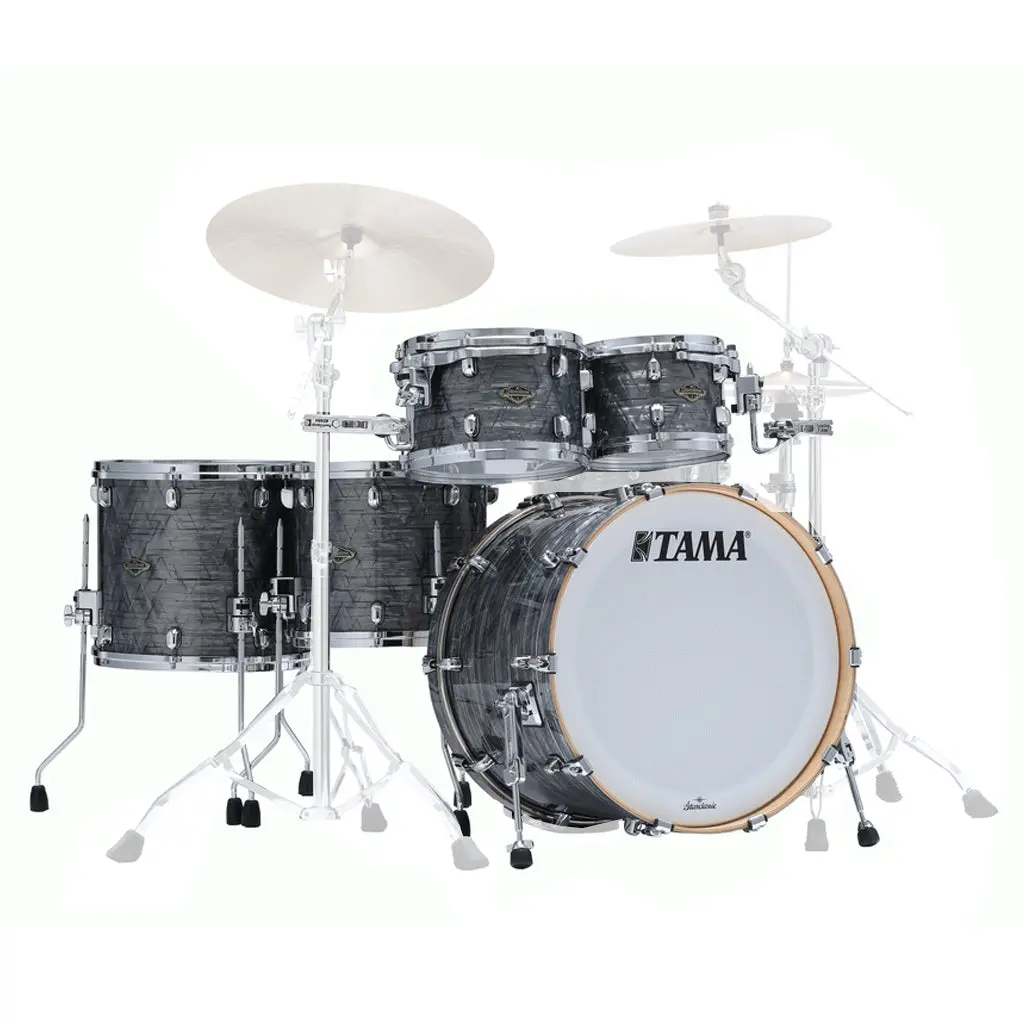 Tama Wbr52rzs Starclassic Walnut/Birch 5-Piece Shell Pack With 22" Bass Drum - Charcoal Onyx (No Hardware Included) 1