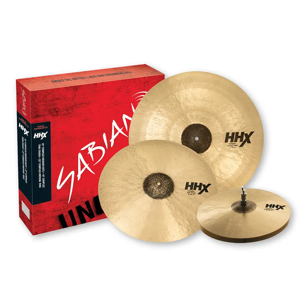 Sabian Hhx Complex Performance Cymbal Pack - 15" 19" 22" 1