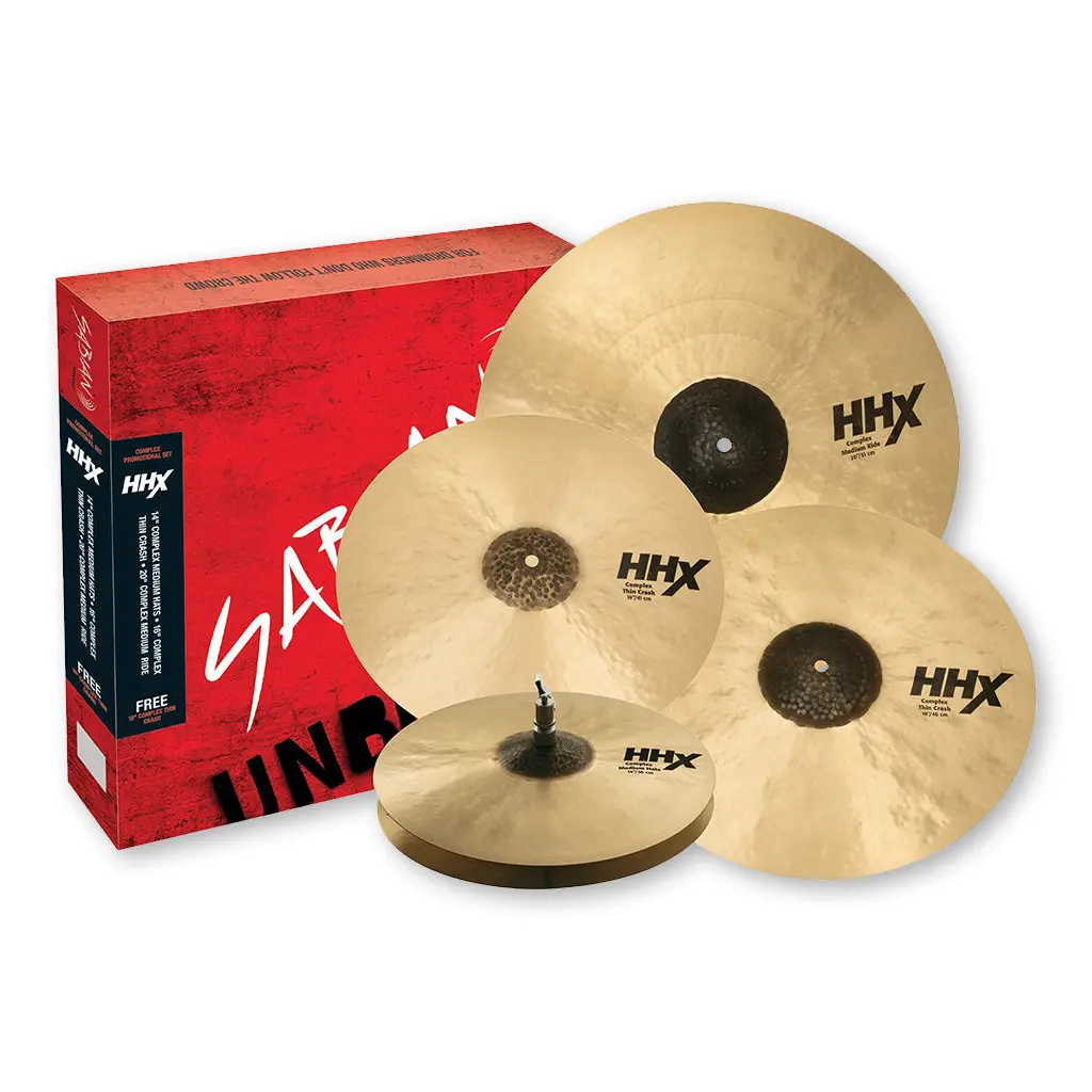 Sabian Hhx Complex Promotional Cymbal Pack - 14" 16" 18" 20" 1