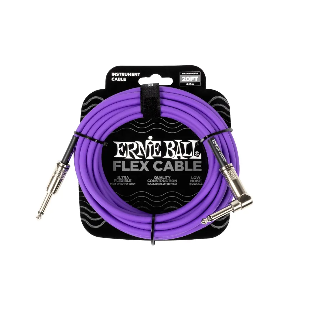 Ernie Ball Flex Instrument Cable - Purple, 20 Feet 1