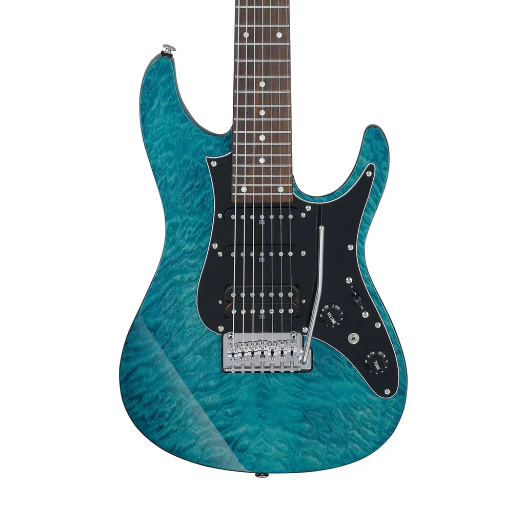Ibanez Az447p1qm Premium 7-String Electric Guitar - Cosmic Blue 1