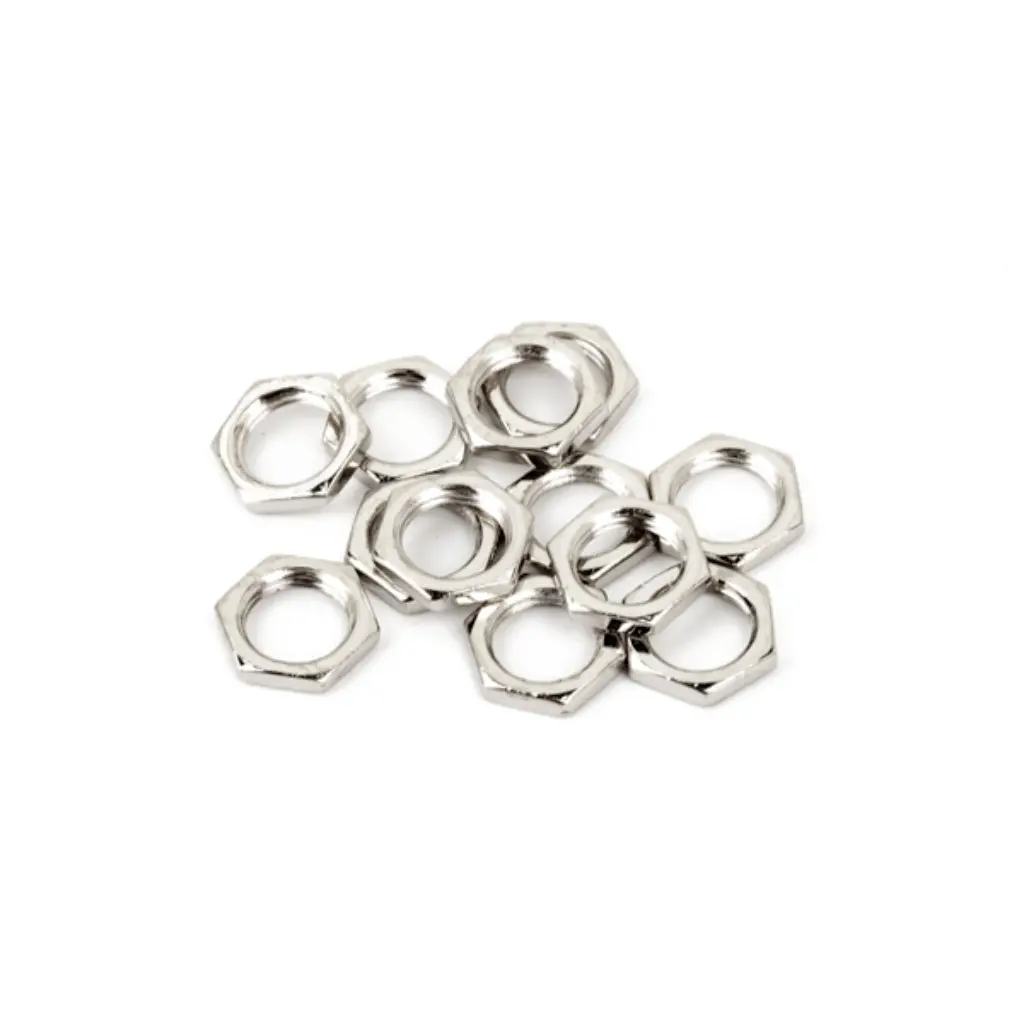 Fender Hex Nuts For Pots And Jacks 3/8-32 X 1/2 Nickel 1