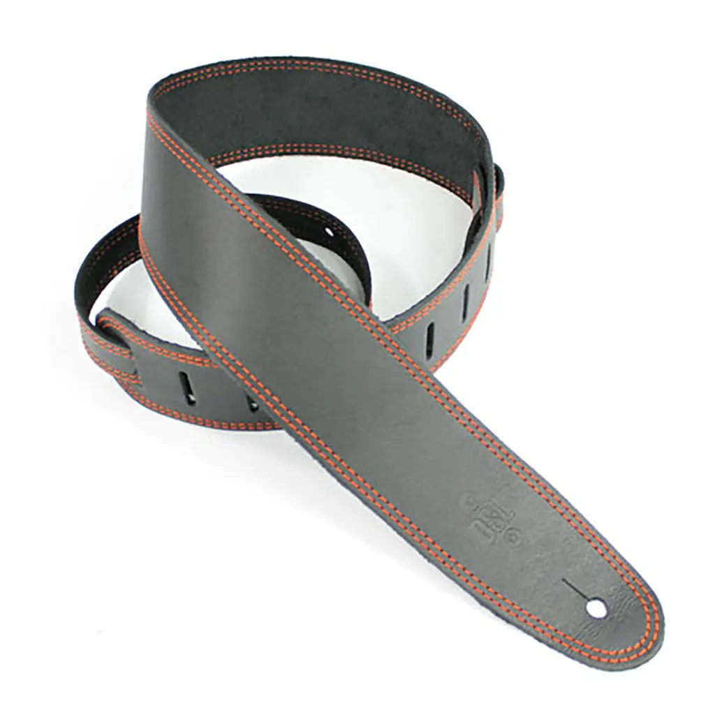 Dsl Sge25-15-5 Strap 2.5" Single Ply Black With Orange Stitch 1