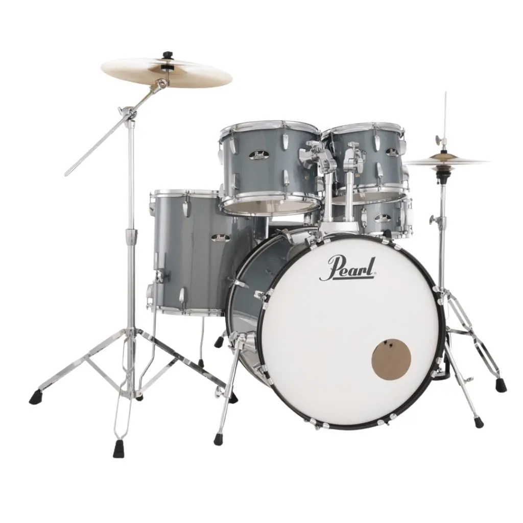 Pearl Roadshow 22" 5Pc Drum Kit Package With Cymbals - Charcoal Metallic 1