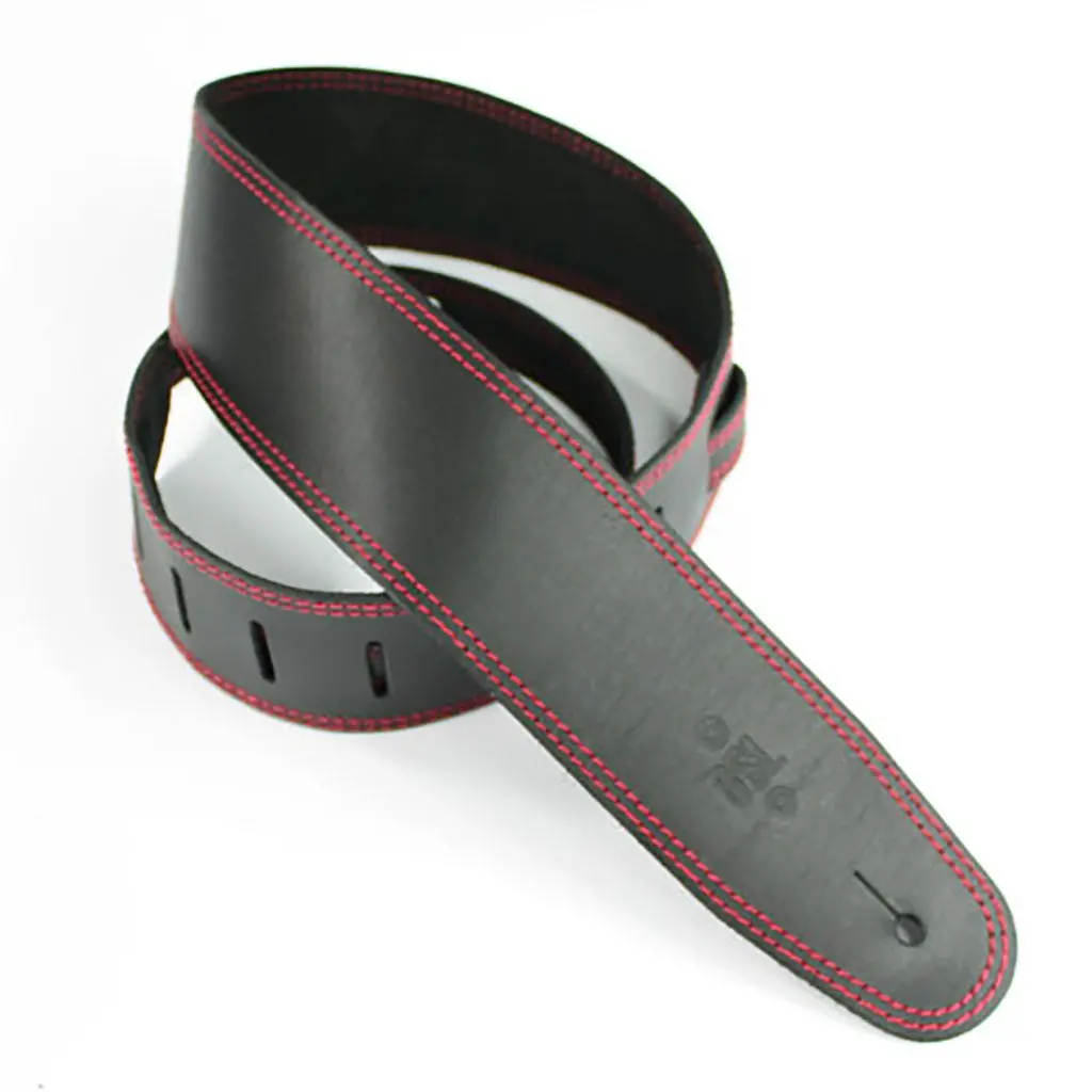 Dsl Sge25-15-6 Strap 2.5" Single Ply Black With Red Stitch 1