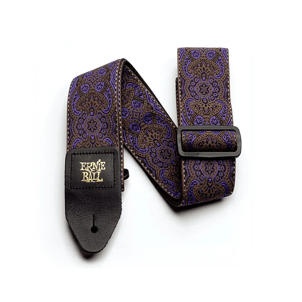 Ernie Ball Jacquard Strap - Purple Paisley 1