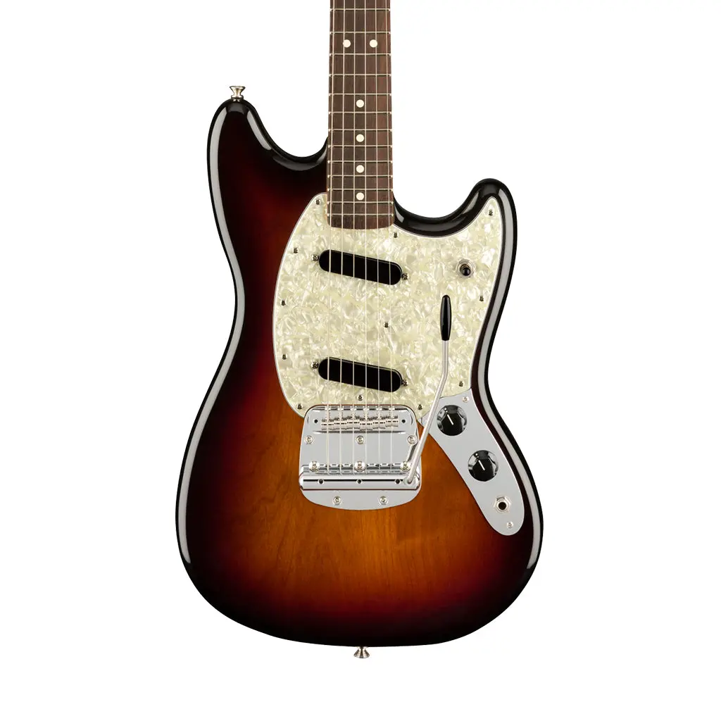 Fender American Performer Mustang Electric Guitar - 3-Color Sunburst, Rosewood Fingerboard 1