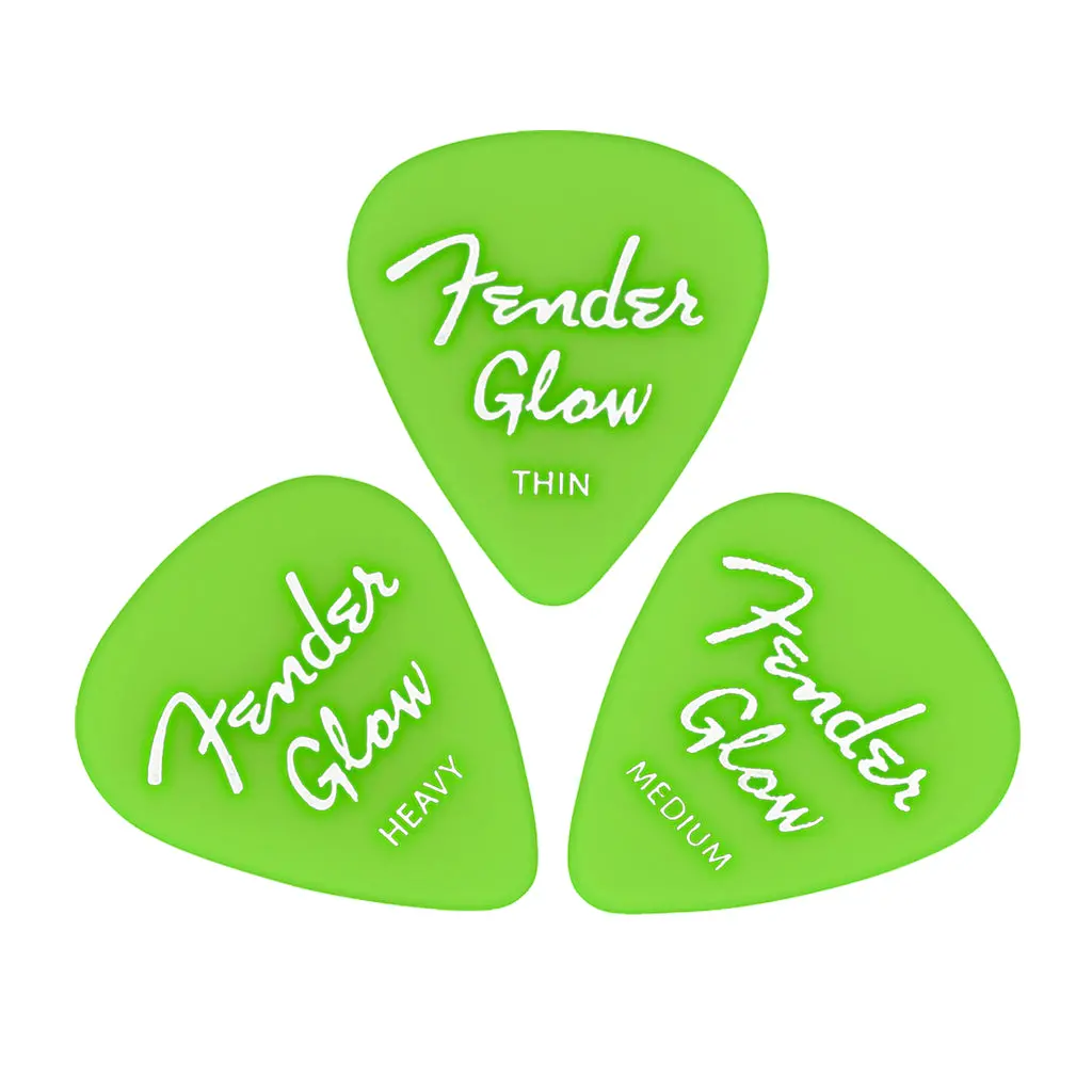 Fender Glow In The Dark 351 Picks, 12-Pack 1