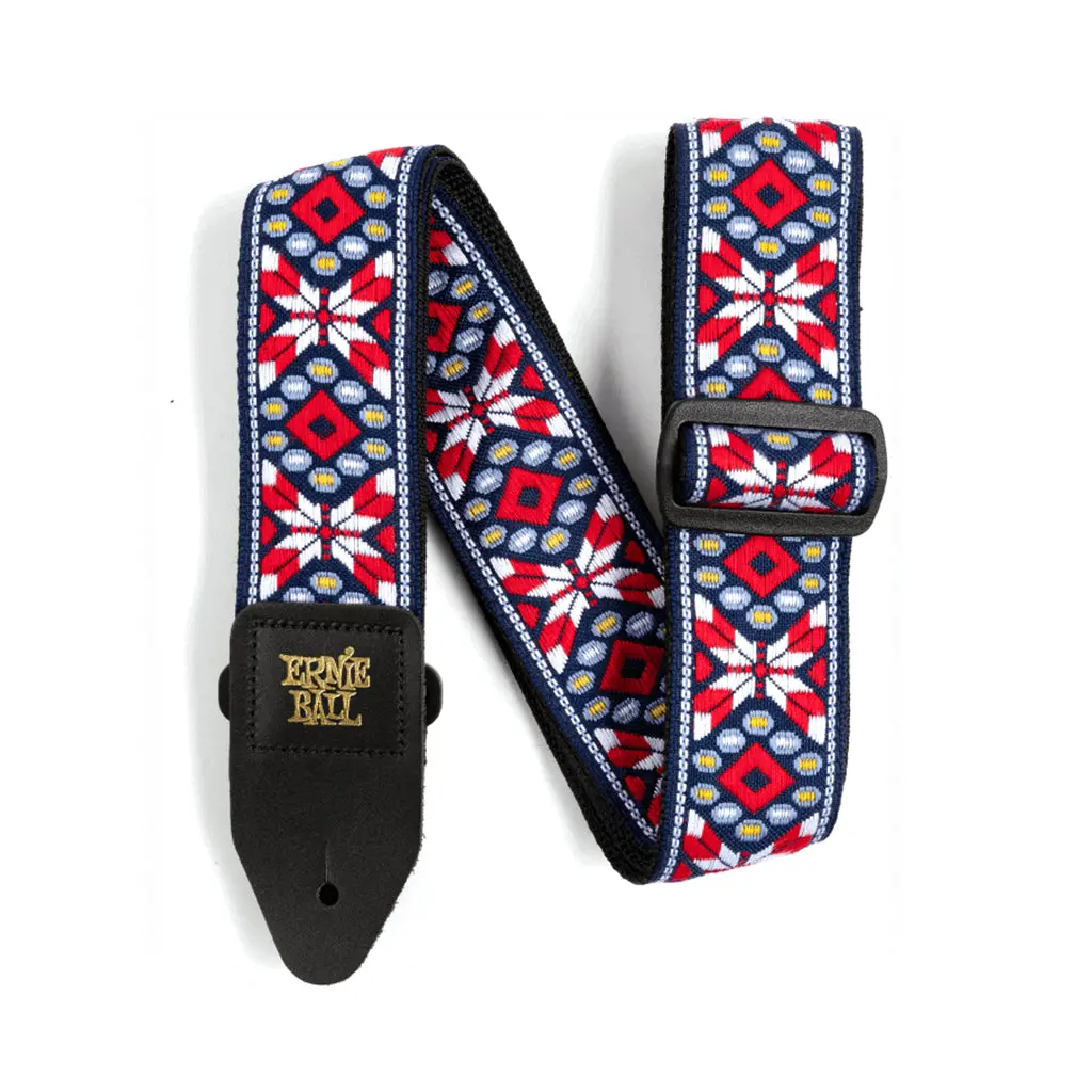 Ernie Ball Jacquard Strap - Taos Fire Red 1